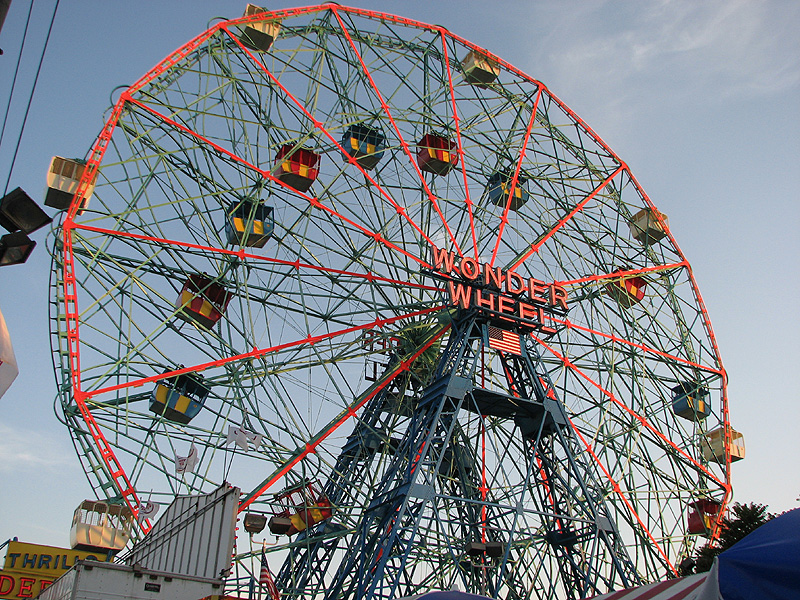 wonder wheel eccentric ferris wheel